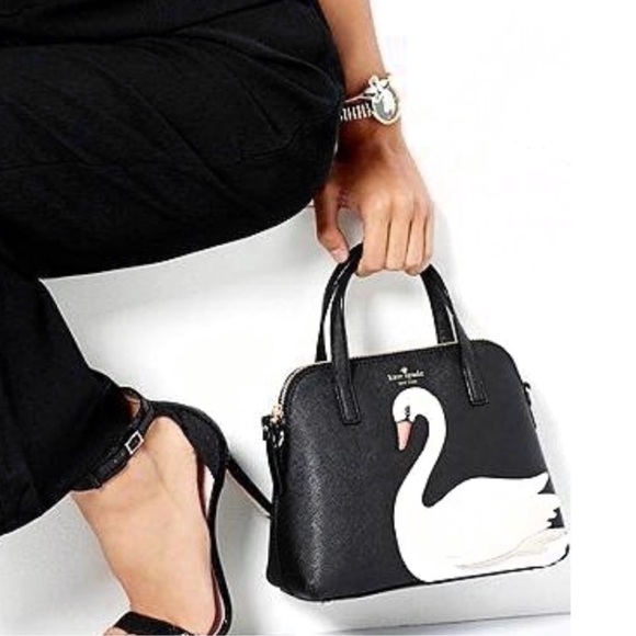 Kate Spade • On Pointe Swan Small Maise Satchel Bag - Picture 1 of 13